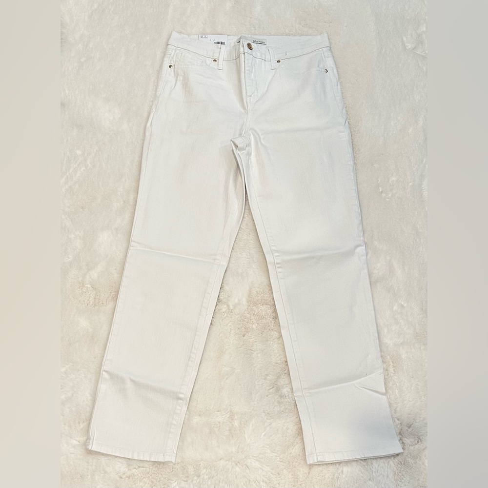 - Ella Moss Ladies' Straight Mid-Rise Ankle Jeans, White - Picture 6 of 11